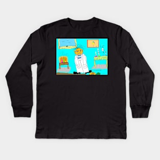 Dr. Dante Deranged Kids Long Sleeve T-Shirt